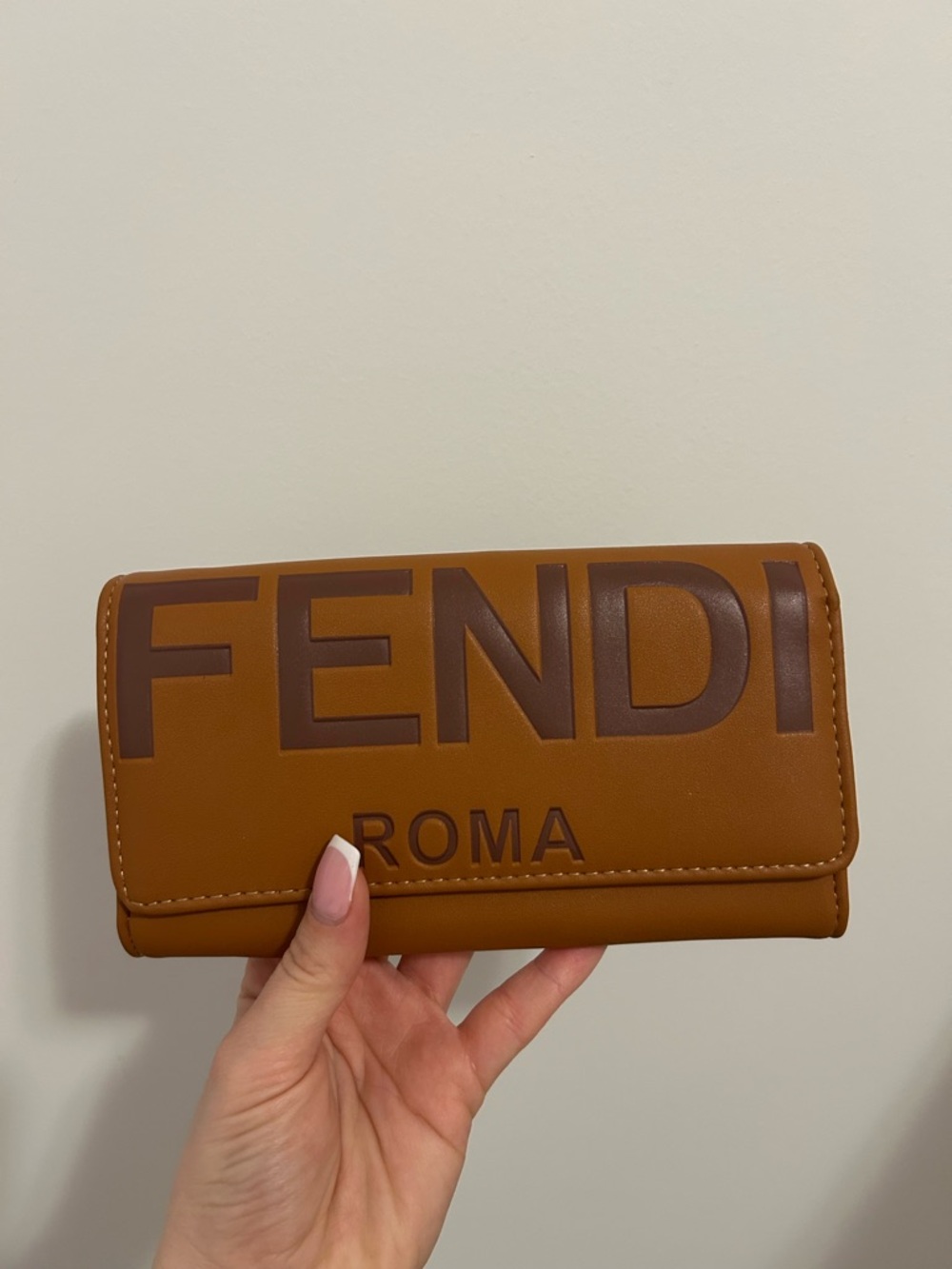 Brown Logo Continental Wallet